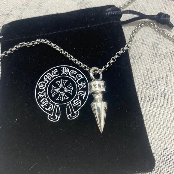 Chrome Hearts Bullet Pendant Necklace - Picture 1 of 5
